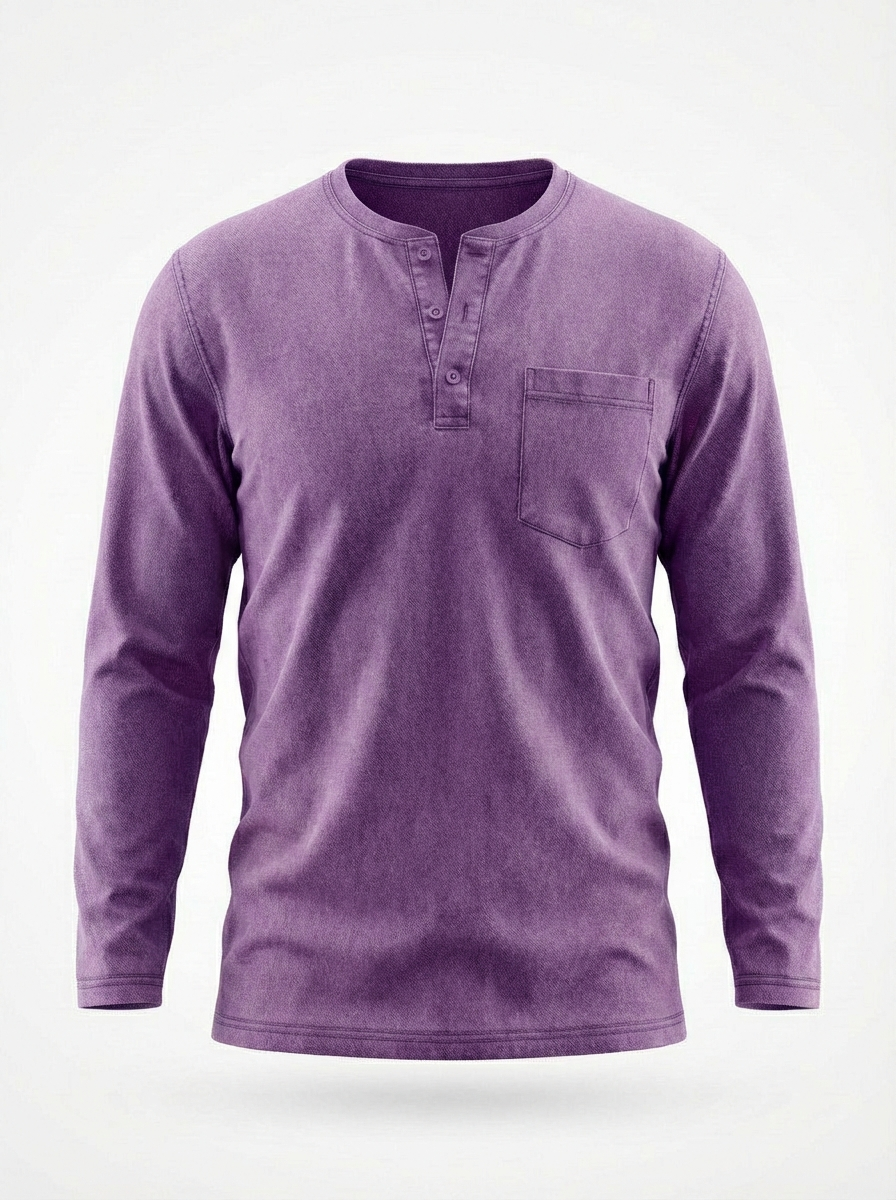 Boven | Heren Blouse Met Knoopsluiting