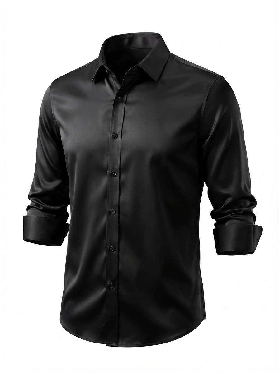 Gelo | Slim Fit Overhemd Met Lente-Stretch