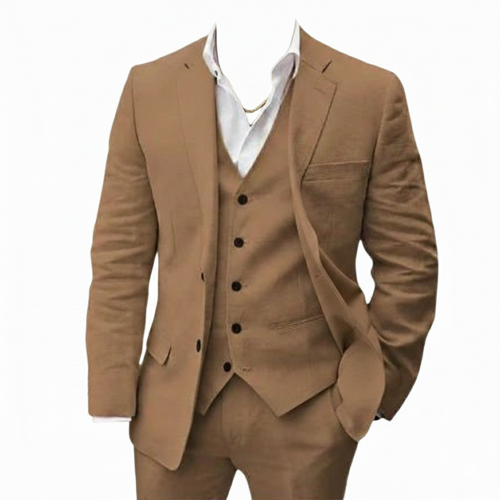 Sutton | Heren Roze Bruiloft Driedelig Pak