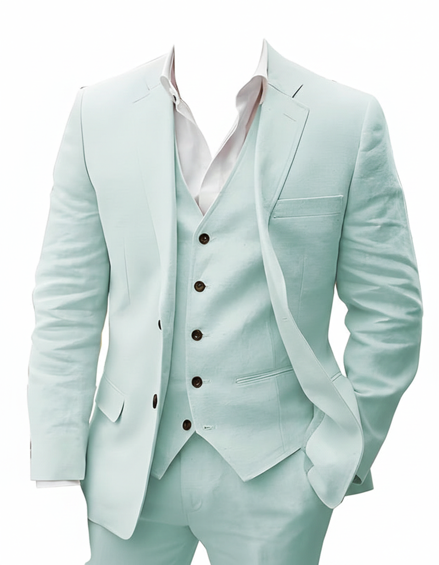 Sutton | Heren Roze Bruiloft Driedelig Pak