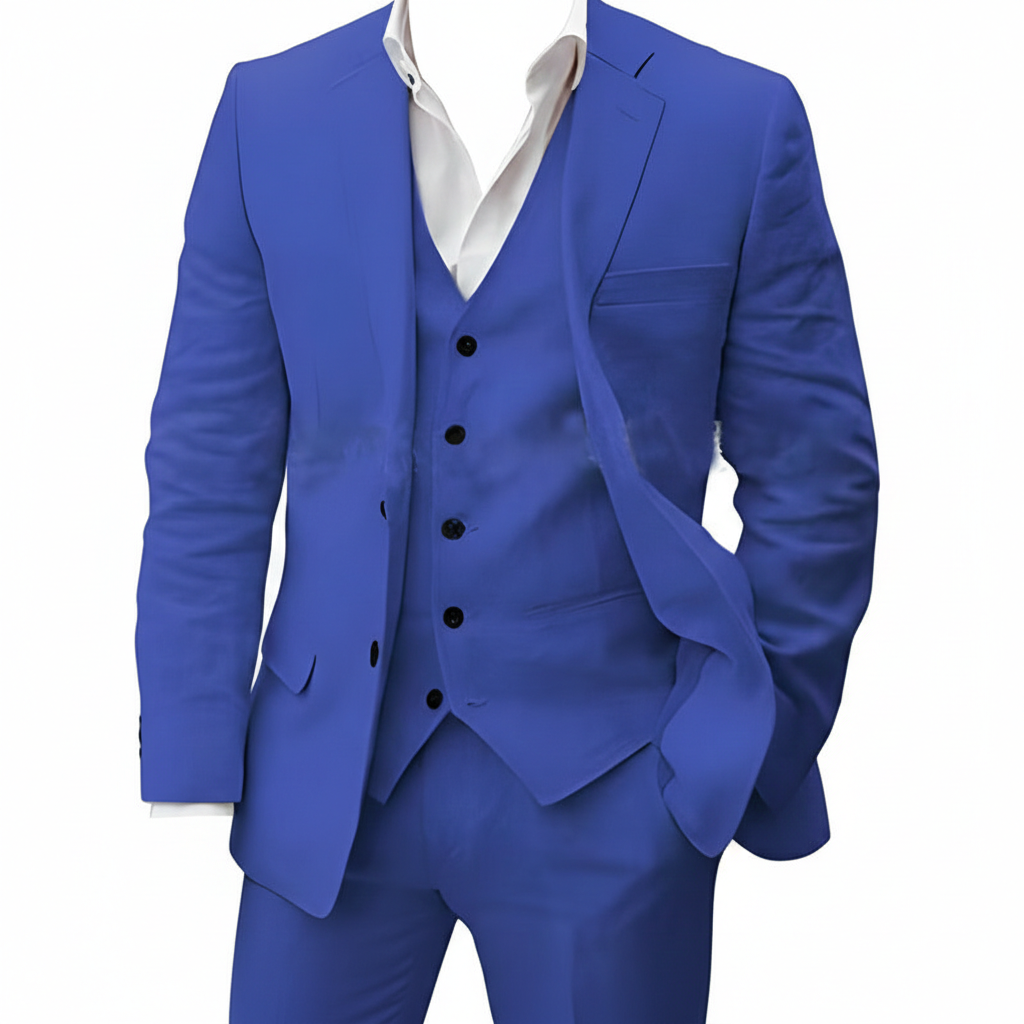 Sutton | Heren Roze Bruiloft Driedelig Pak