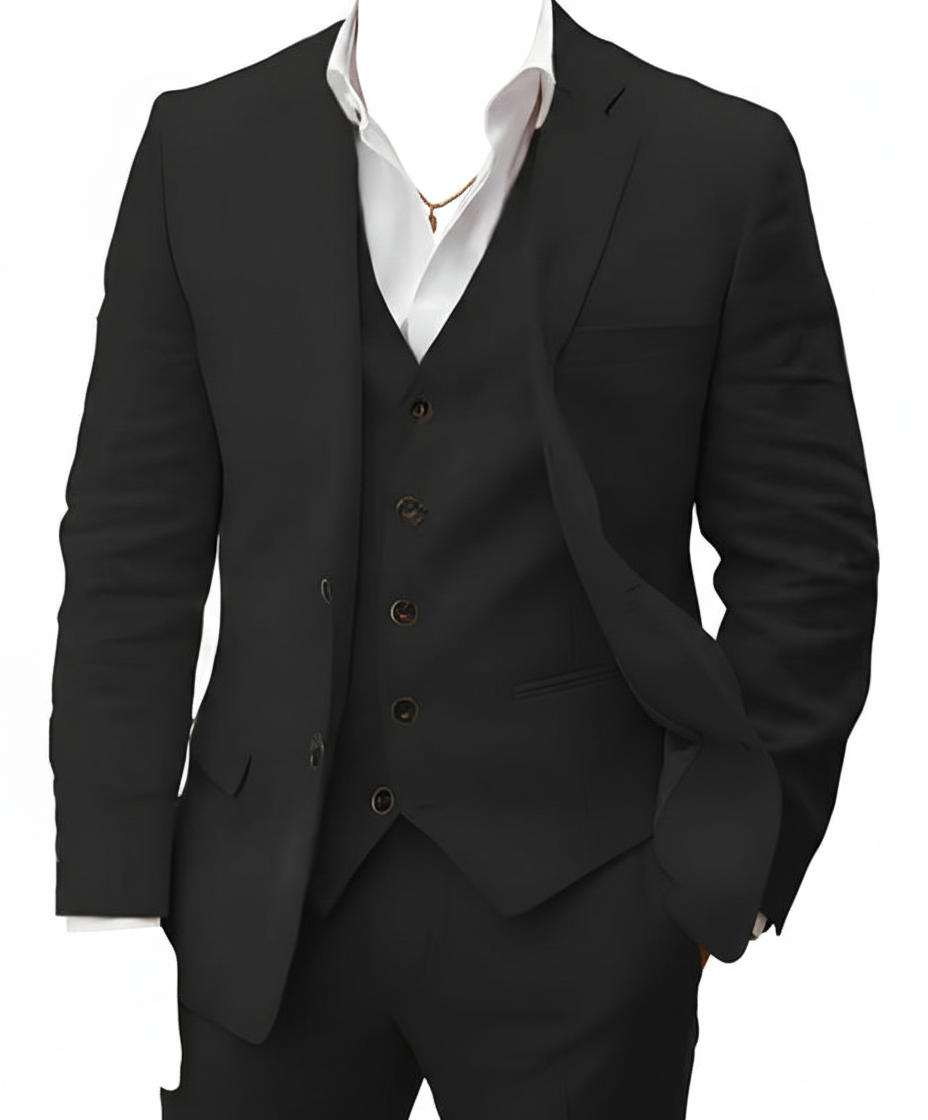 Sutton | Heren Roze Bruiloft Driedelig Pak