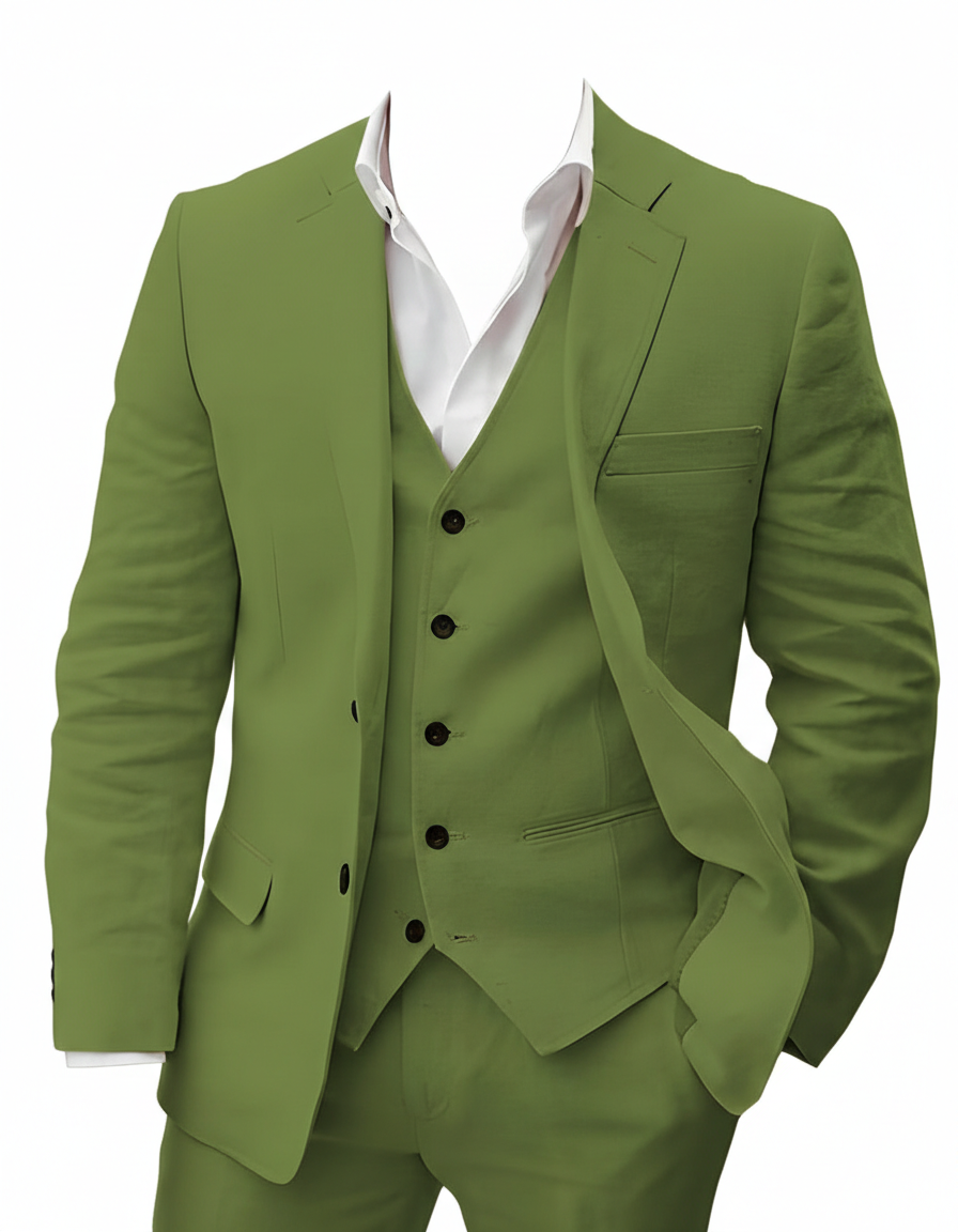 Sutton | Heren Roze Bruiloft Driedelig Pak