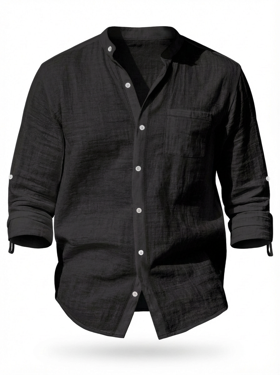 Havro | Linnen Lange Mouw Overhemd Heren