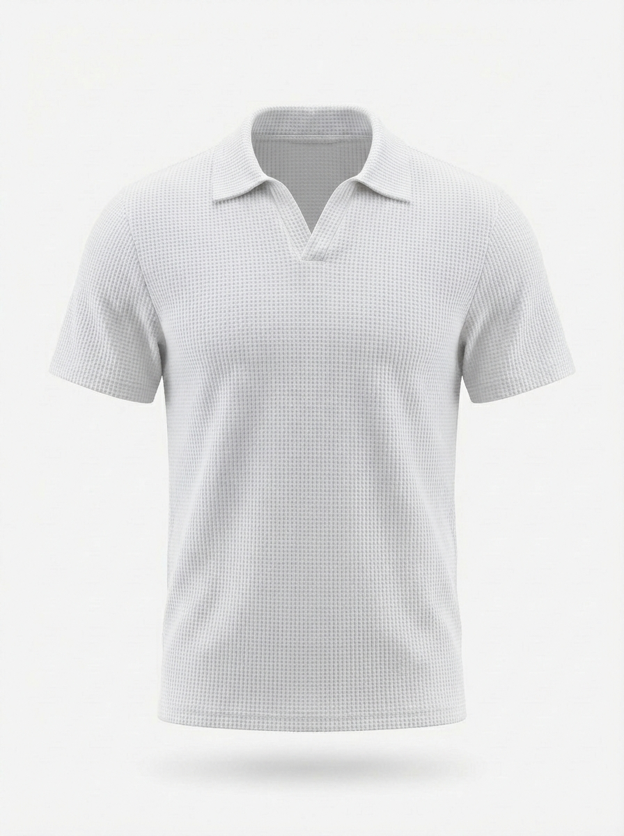 Helo | Effen Korte Mouwen Polo Shirt Heren