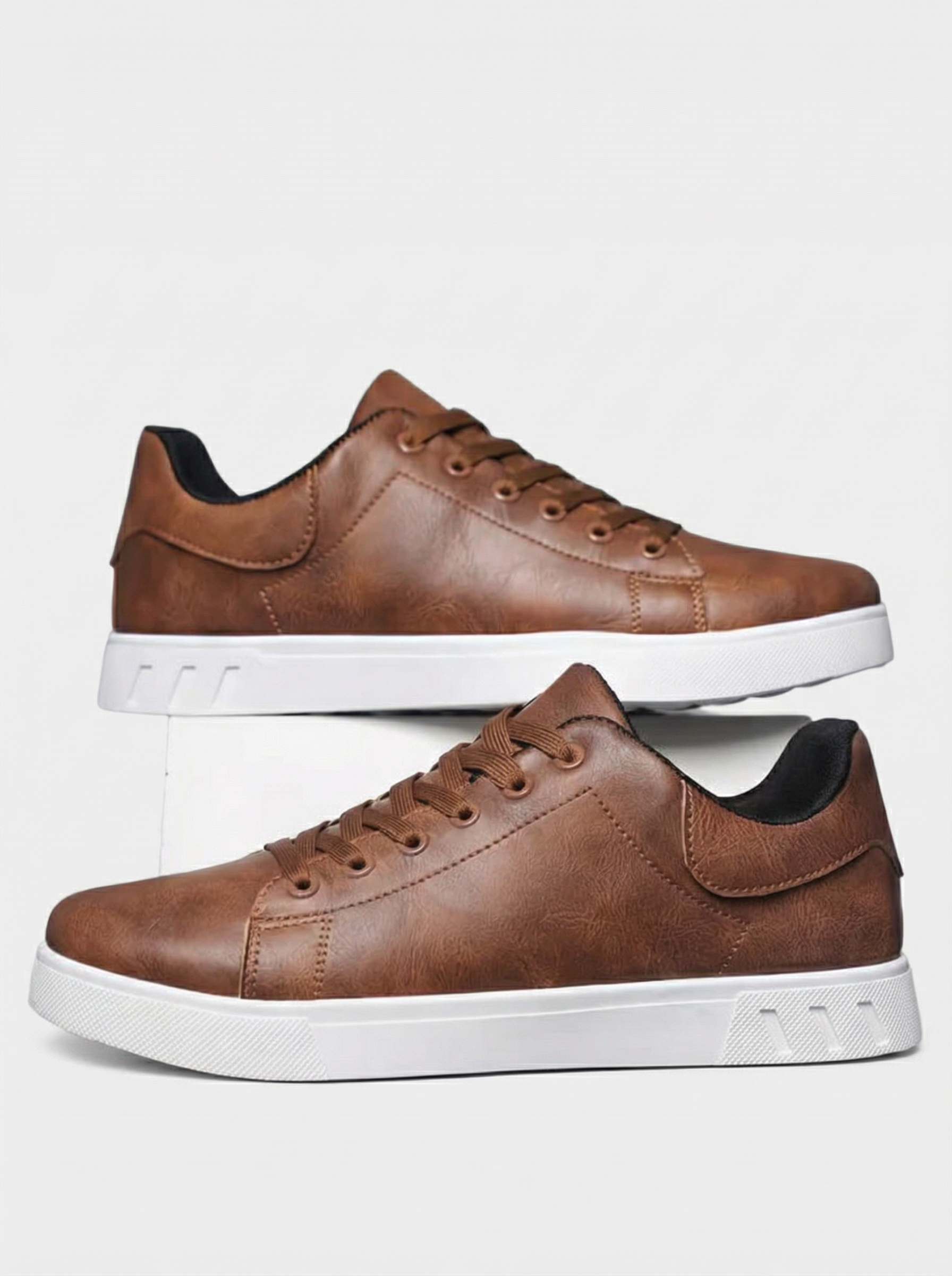 Klevo | Sneakers Kunstleer Vetersluiting