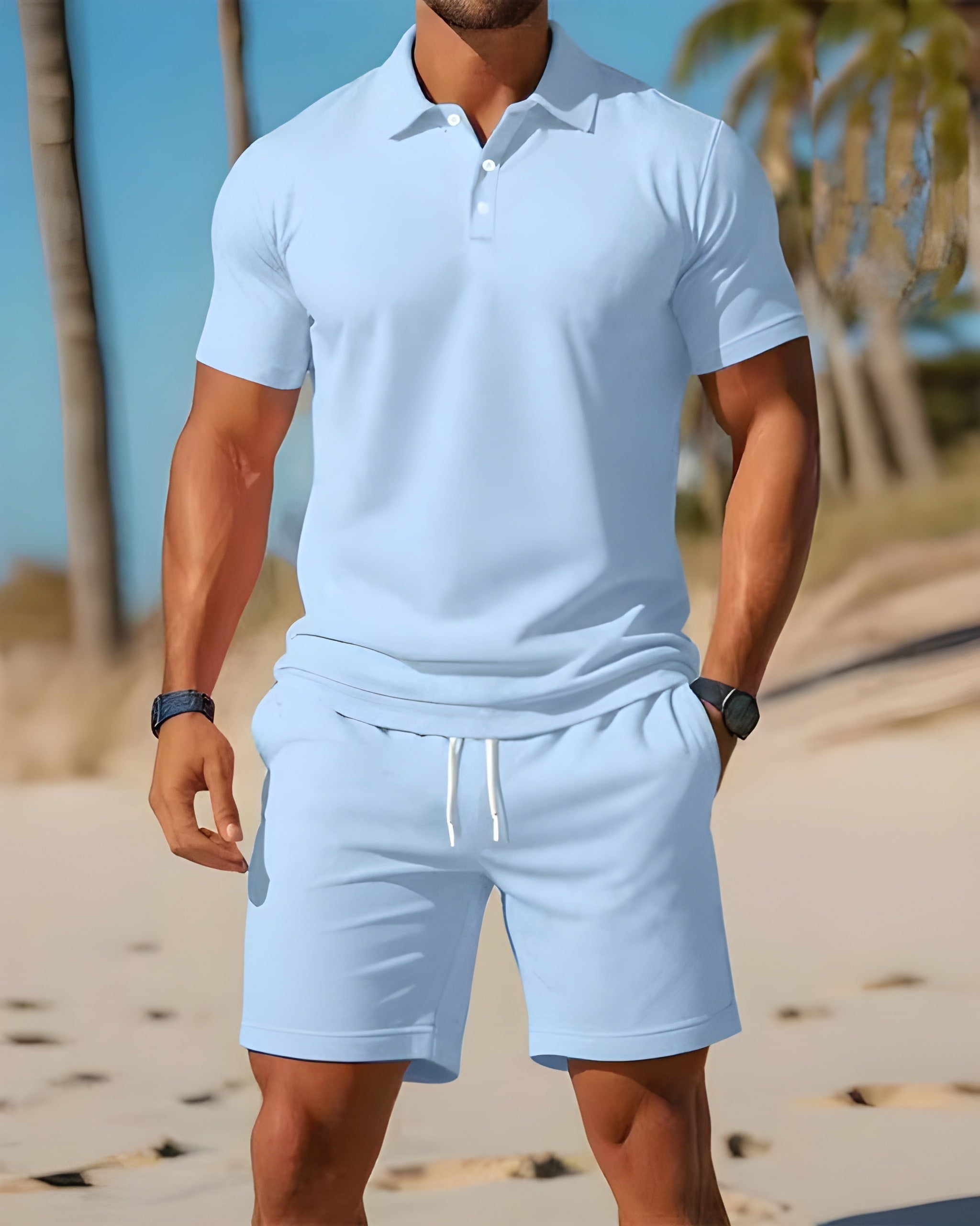 Lumo | Heren Lichtgewicht Zomersport Set Casual 0