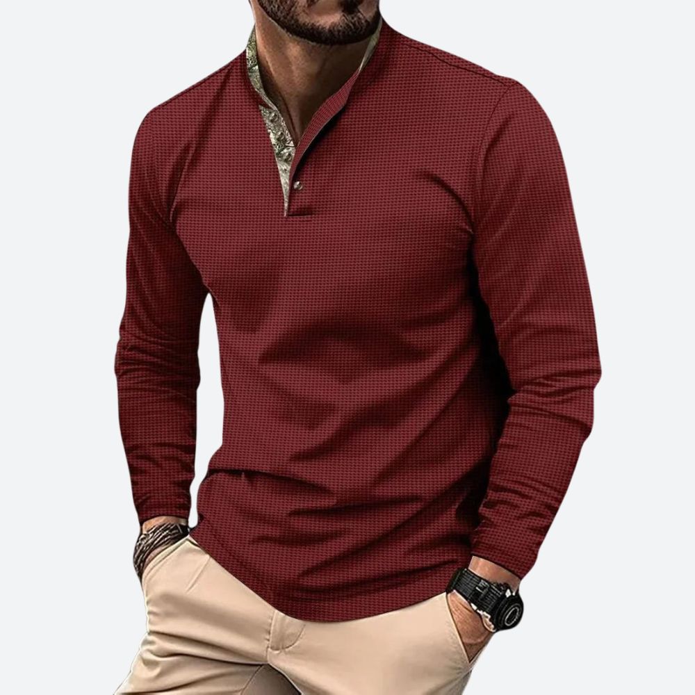 Poloza | Heren Poloshirt Lange Mouwen Ademend 5