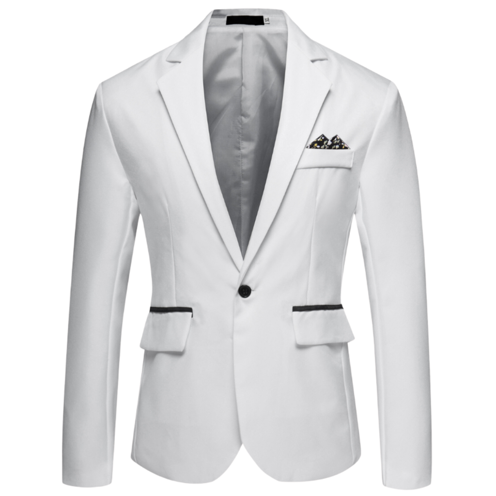 Bartin | Heren Slim Fit Blazer Met Eén Knoop