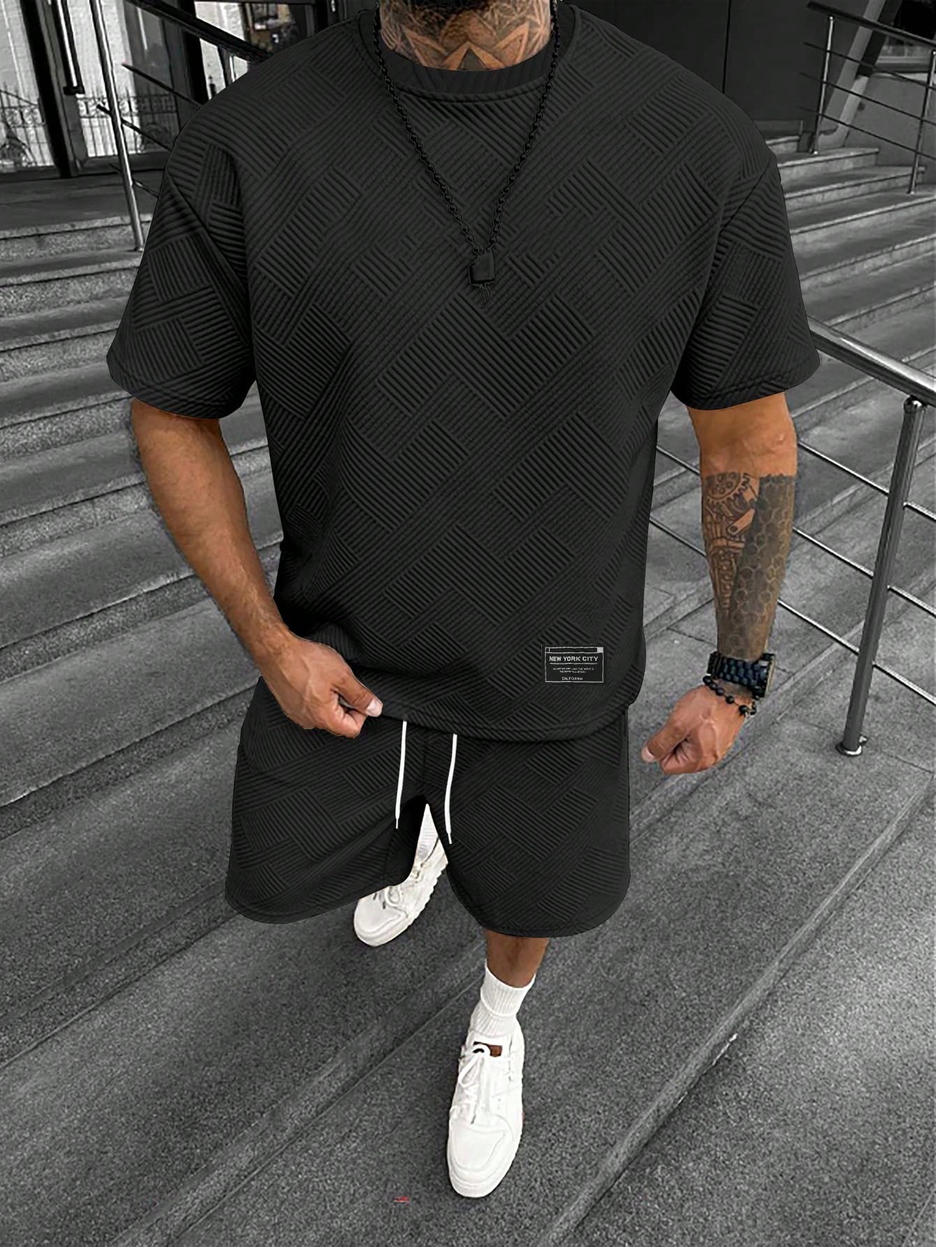 Zomeret | Oversized Korte Mouw T-shirt en Shorts Set 0