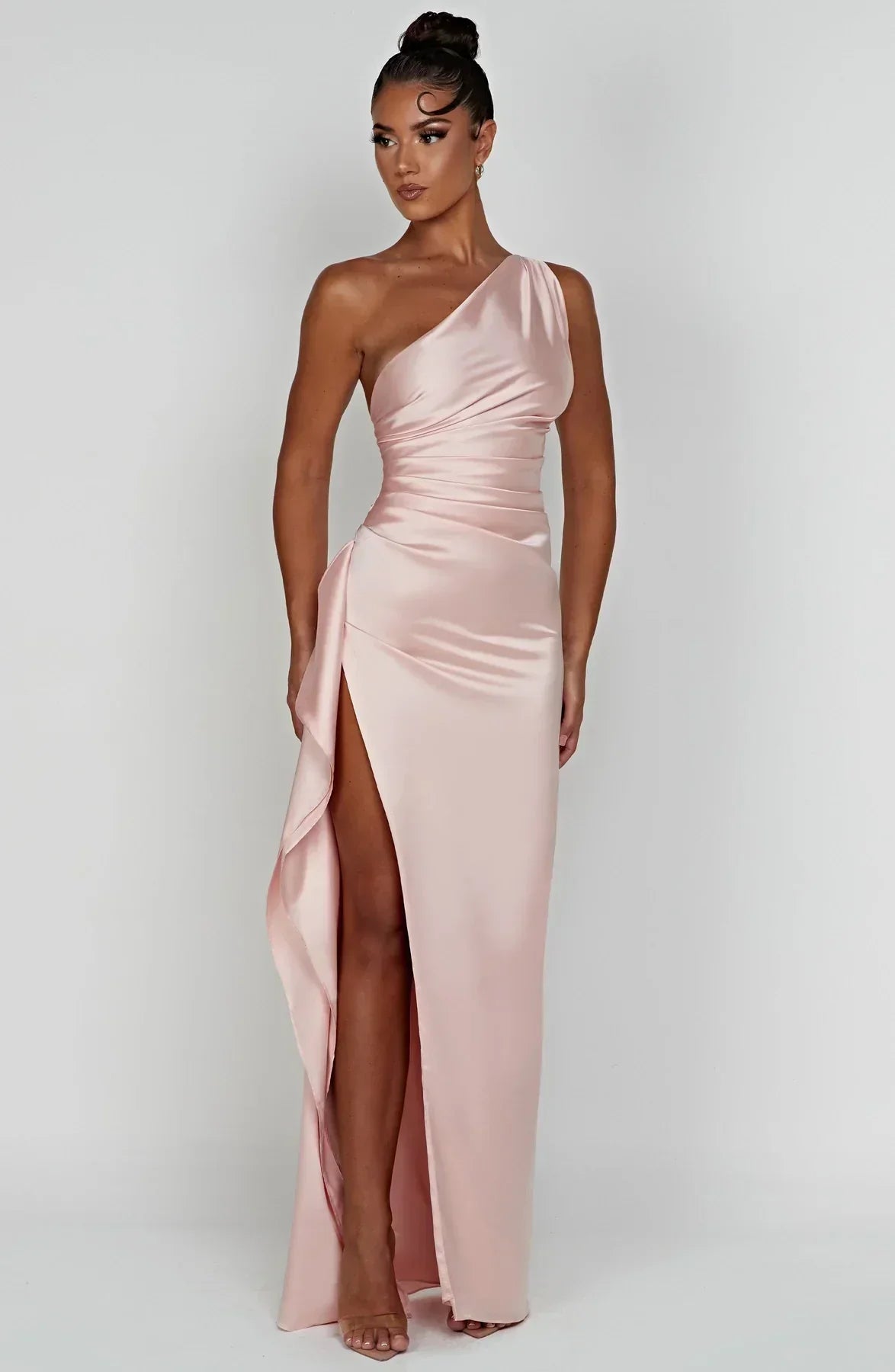 Anna | One Shoulder Maxi Jurk met Split
