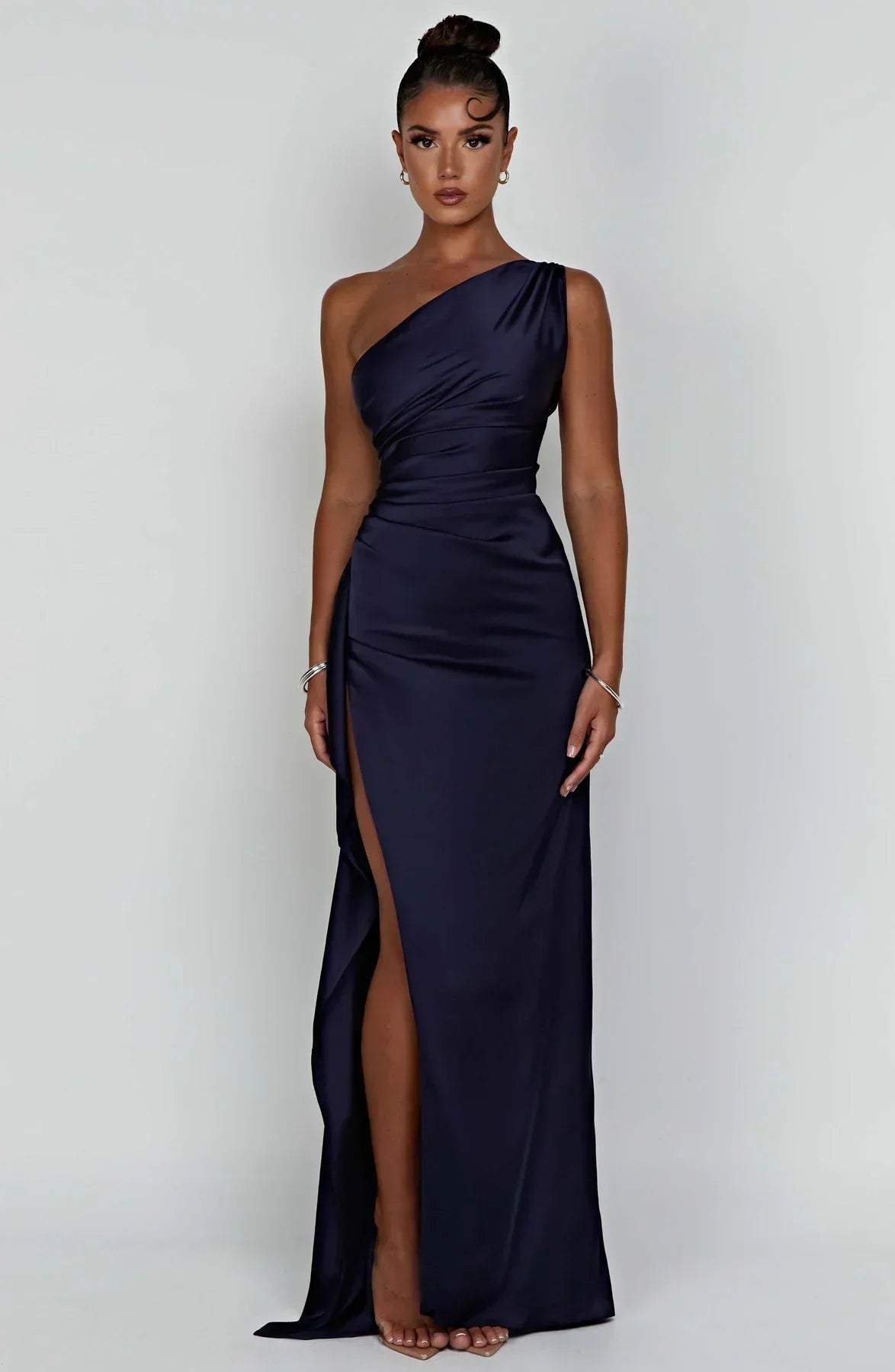 Anna | One Shoulder Maxi Jurk met Split