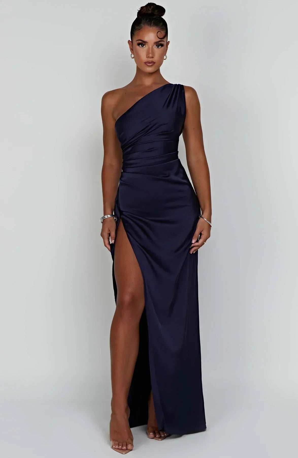 Anna | One Shoulder Maxi Jurk met Split