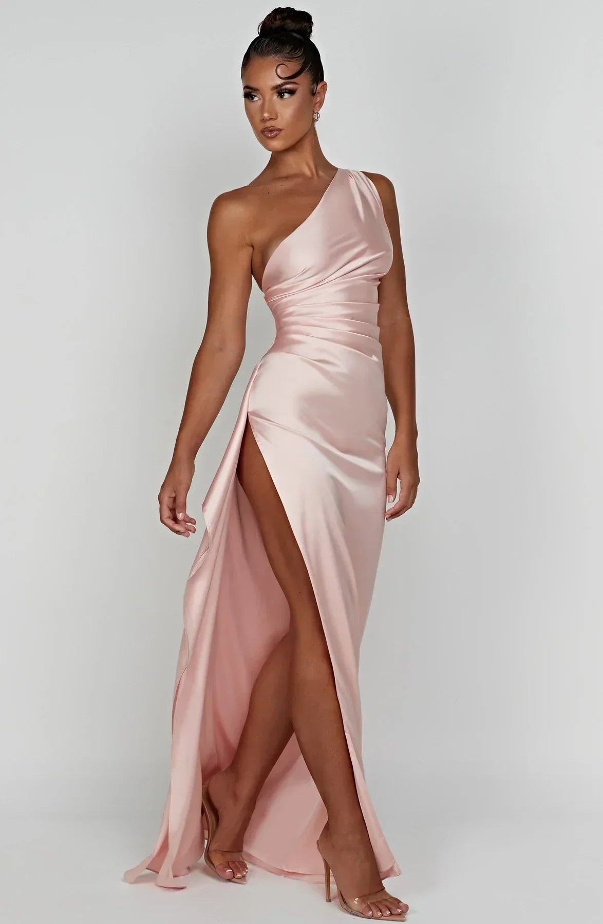 Anna | One Shoulder Maxi Jurk met Split