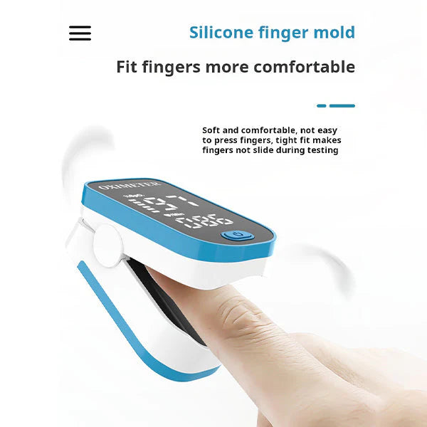 Vingertop oximeter LED-scherm met automatische uitschakeling na inactiviteit voor batterijbesparing