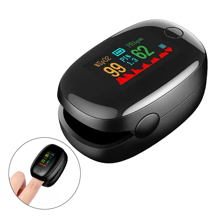 Vingertop oximeter LED-scherm toont duidelijke resultaten binnen enkele seconden na plaatsing