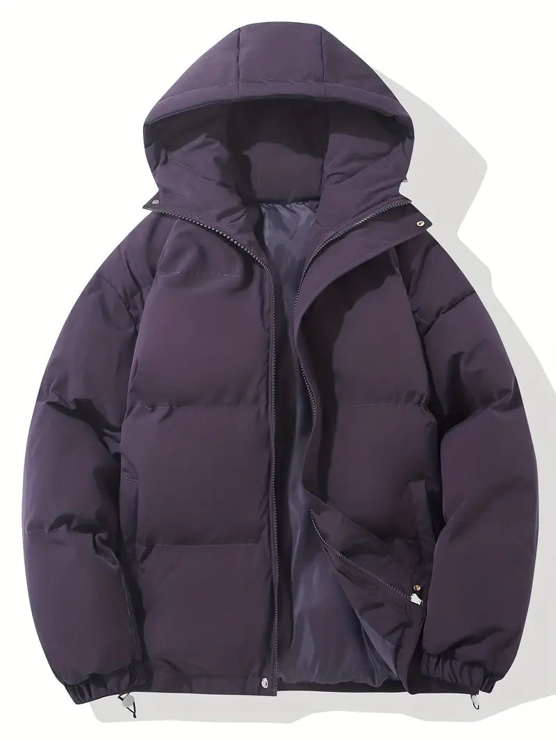 Dames winterjas met afneembare capuchon en moderne oversized pasvorm