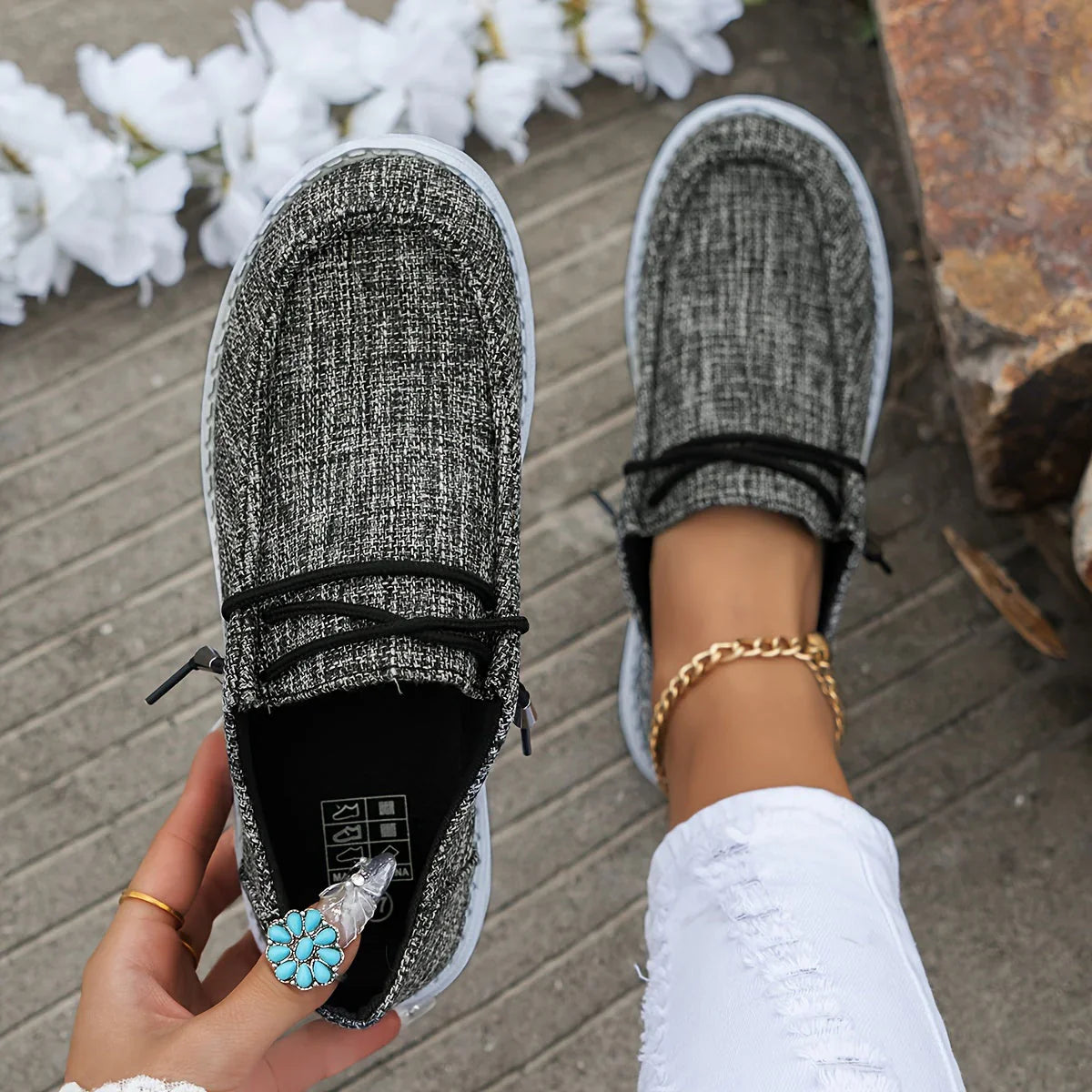 Esmee | Dames Loafers met Vetersluiting