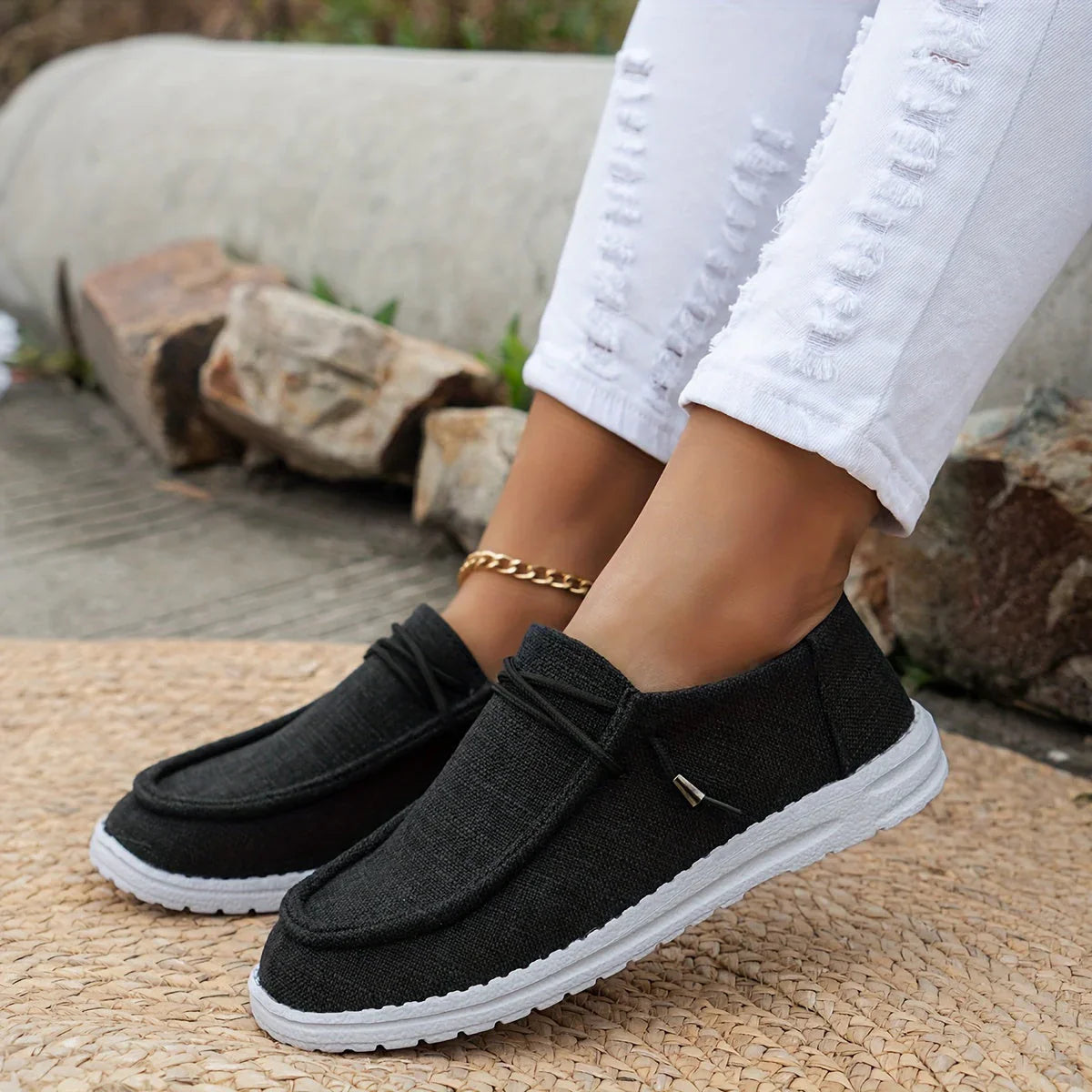 Esmee | Dames Loafers met Vetersluiting