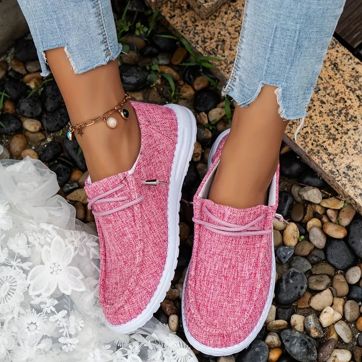 Esmee | Dames Loafers met Vetersluiting