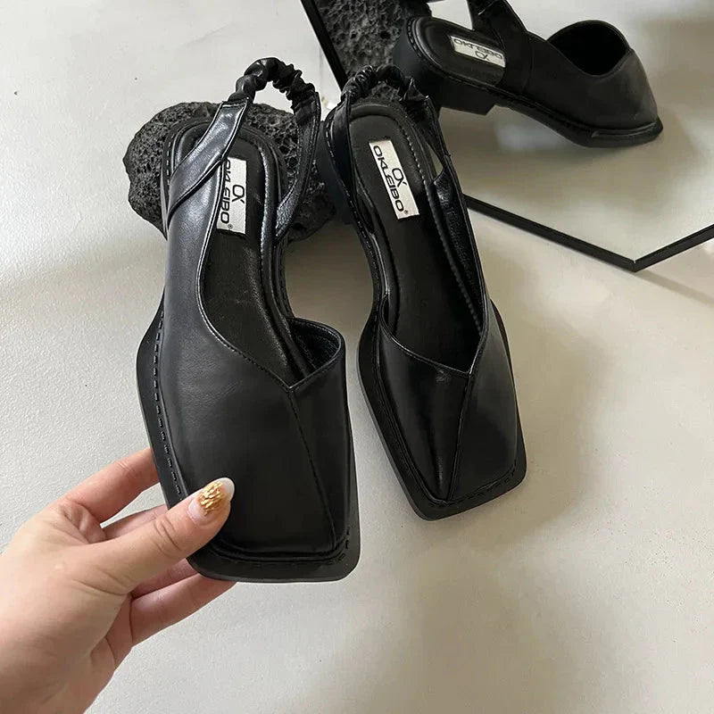 Femke | Orthopedische Slingback Schoenen voor Dames Zwart