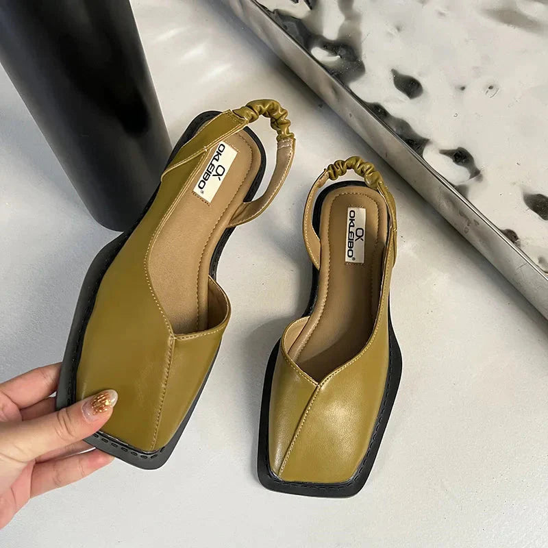 Femke | Orthopedische Slingback Schoenen voor Dames Groen