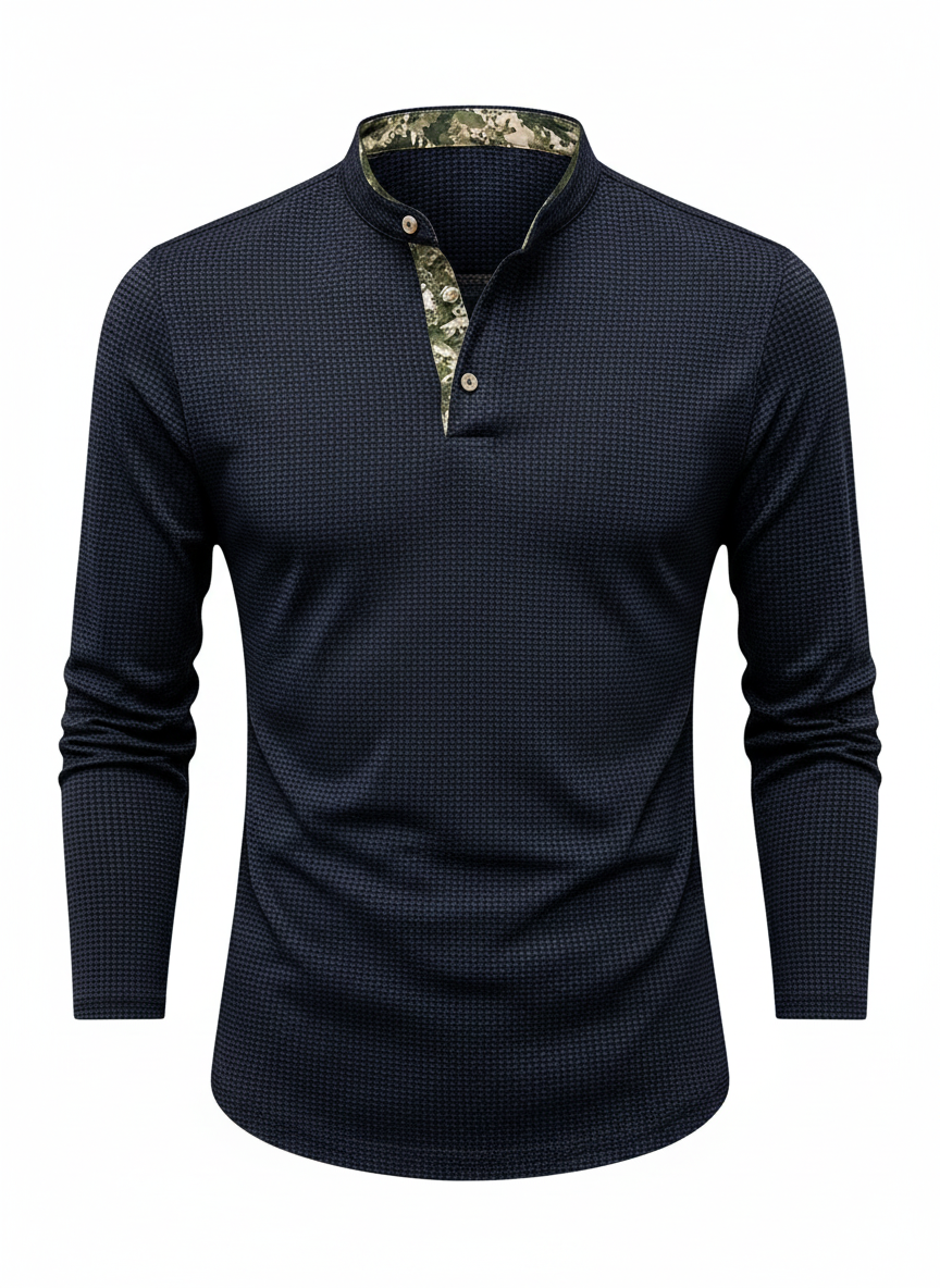 Poloza | Heren Poloshirt Lange Mouwen Zomer Ademend