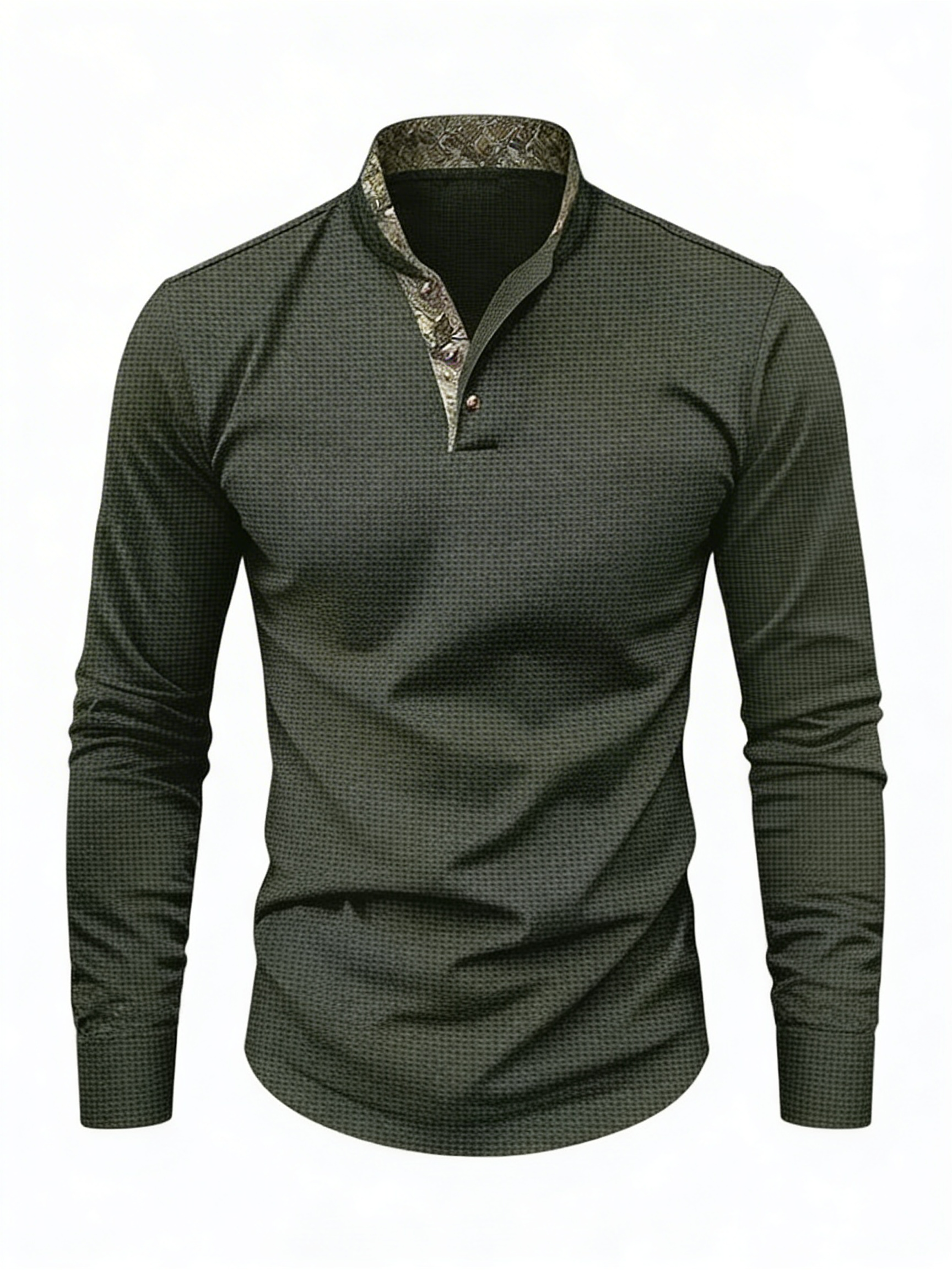 Poloza | Heren Poloshirt Lange Mouwen Zomer Ademend