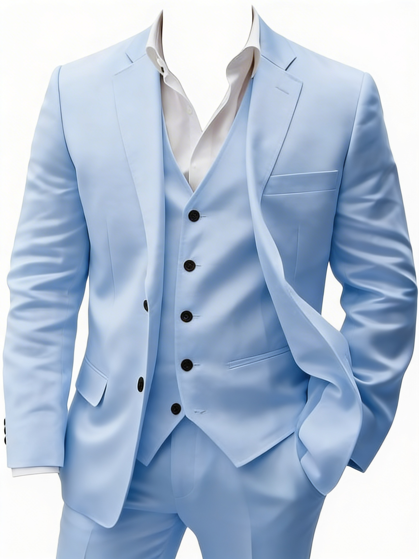 Sutton | Heren Roze Bruiloft Driedelig Pak