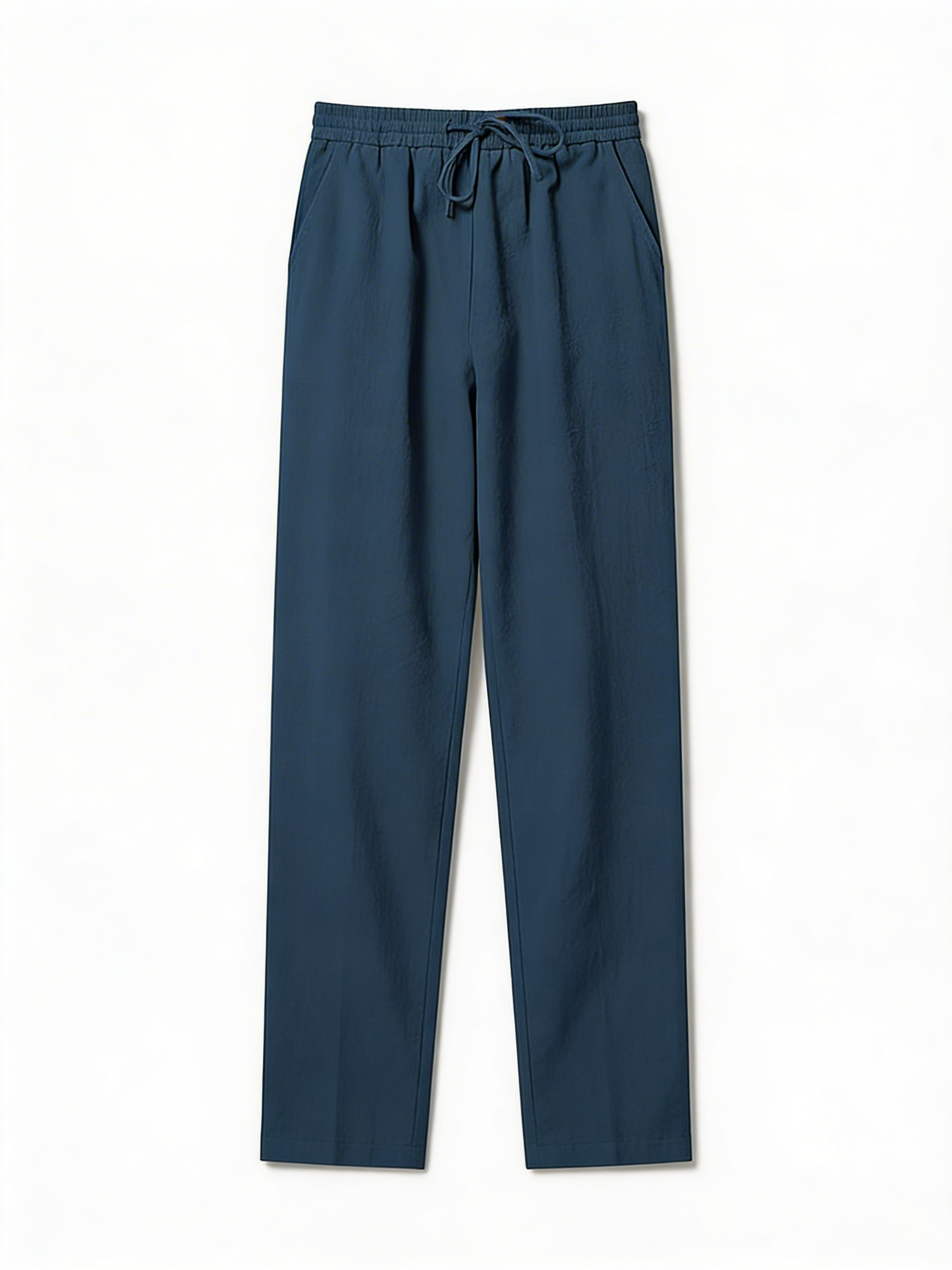 Laron | Heren Linnenmix Broek Met Trekkoord Taille