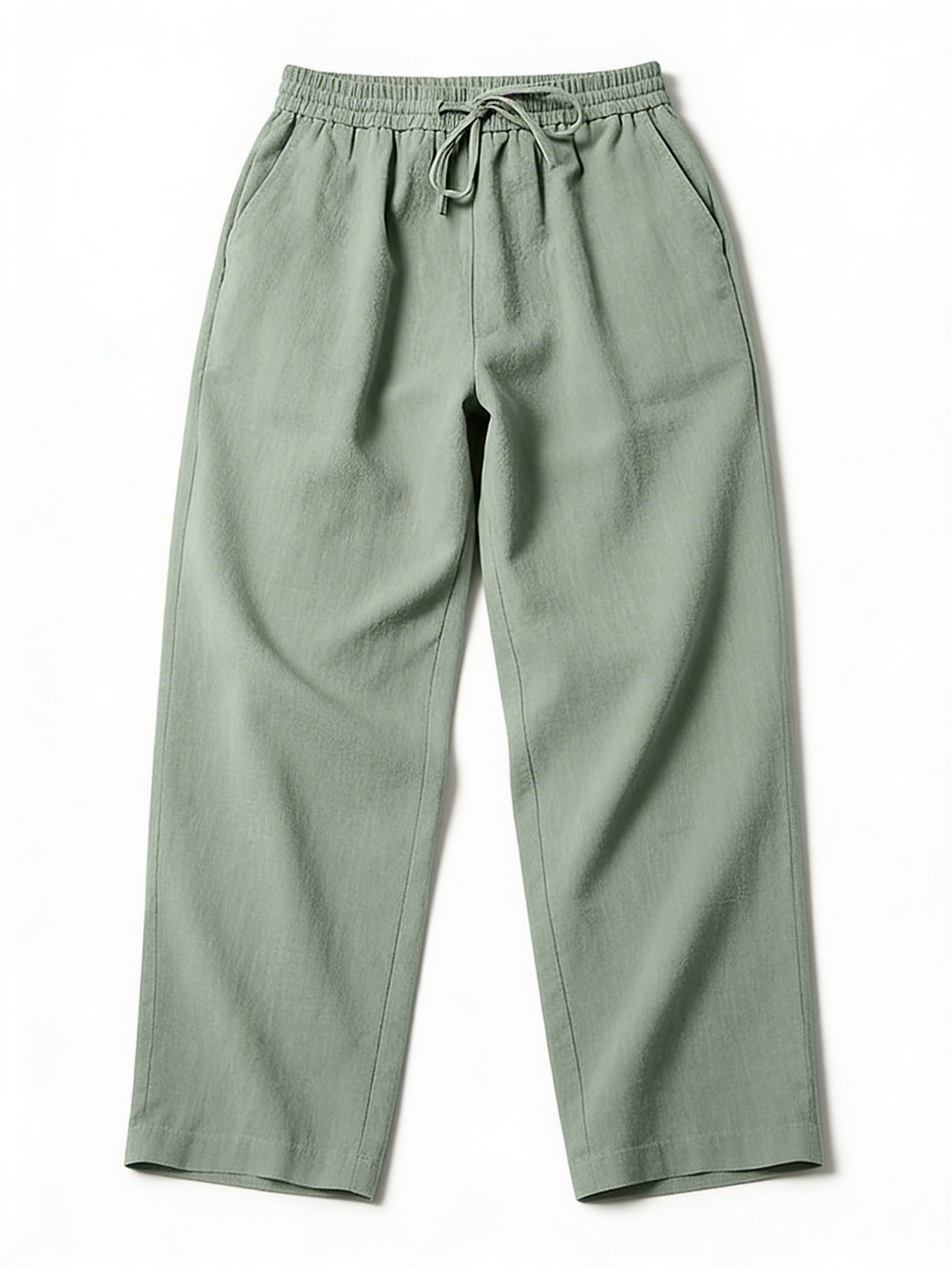 Laron | Heren Linnenmix Broek Met Trekkoord Taille