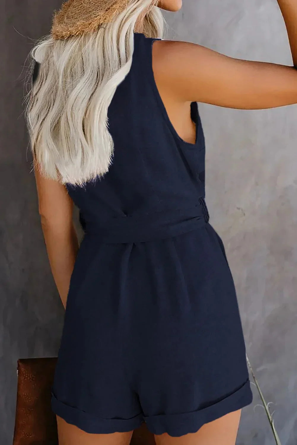 Imke | Dames Korte Jumpsuit met V-Hals