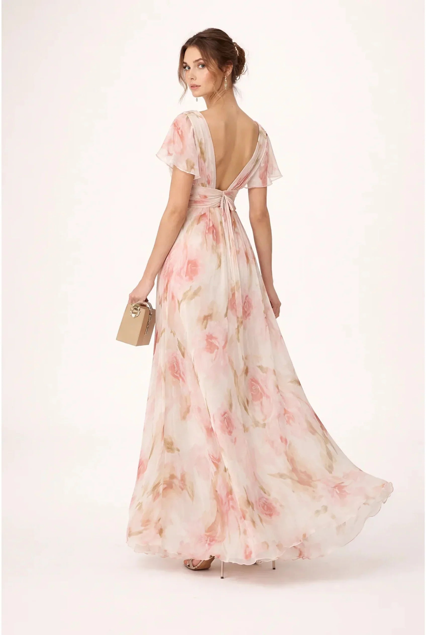Maud | Maxi Jurk Bloemenprint V-Hals