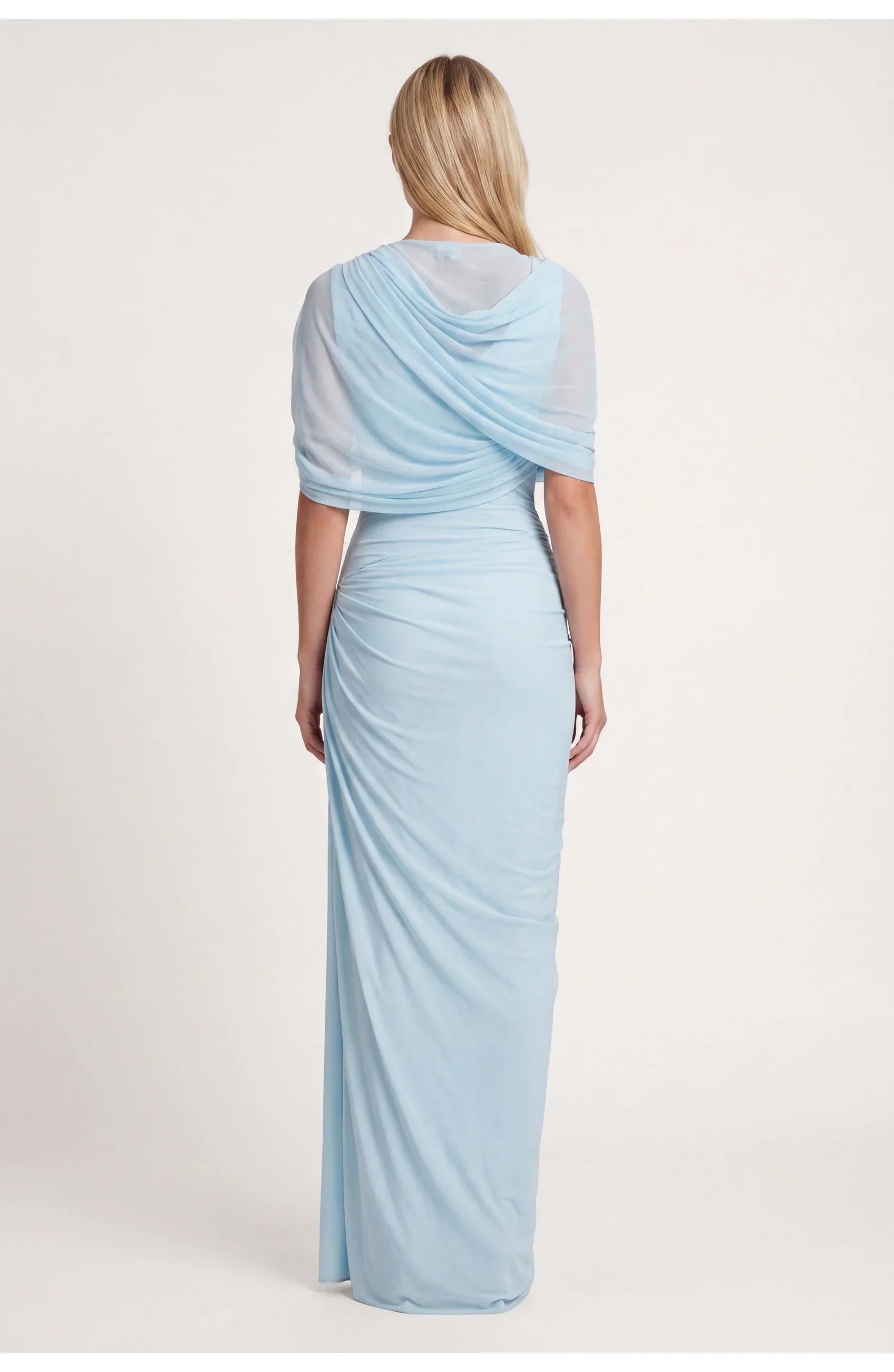 Mees | Maxi Jurk Gedrapeerd Asymmetrisch