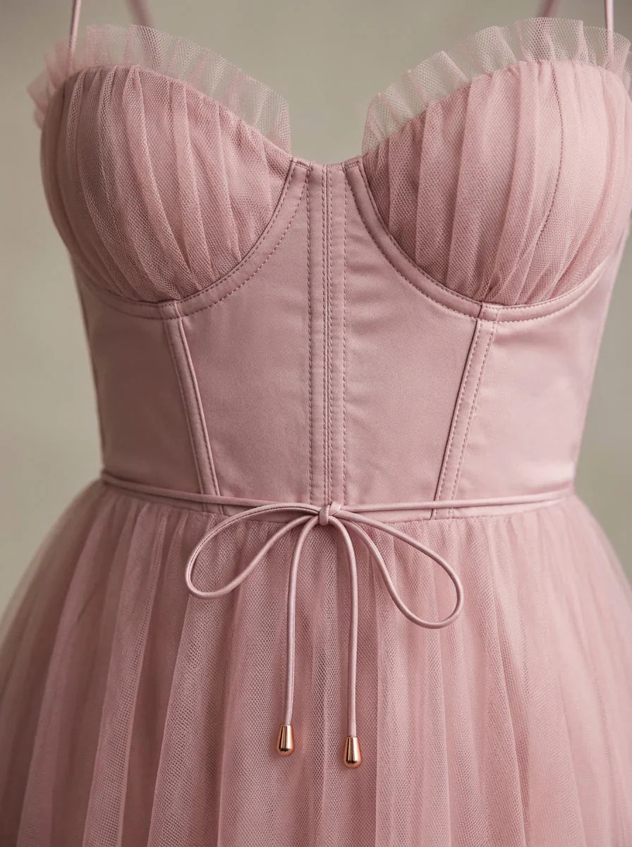 Mees | Midi Jurk met Korsetten Bustier