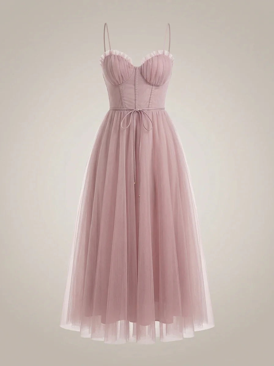 Mees | Midi Jurk met Korsetten Bustier