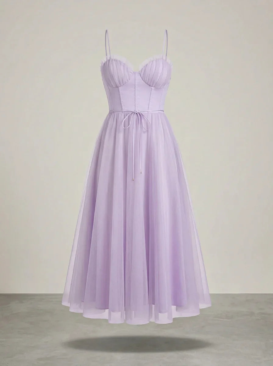 Mees | Midi Jurk met Korsetten Bustier