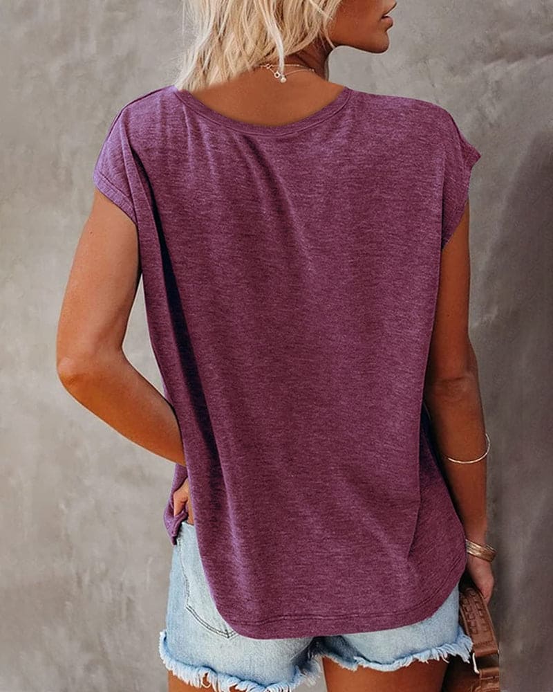 Sterre | Dames T-Shirt V-Hals Losvallend