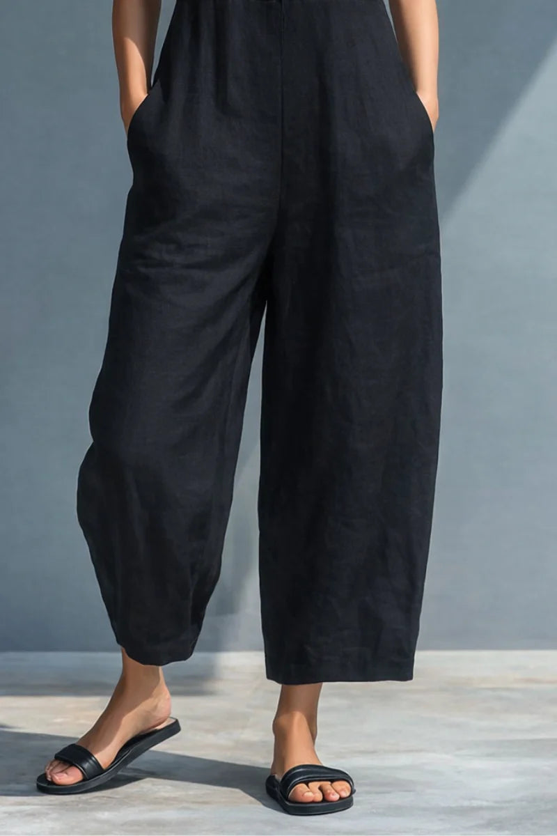 Suze | Jumpsuit Mouwloos Wijde Pijpen