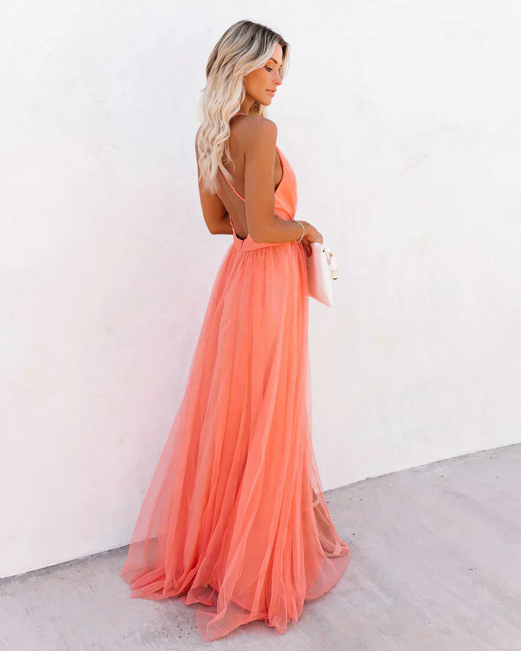 Yara | Maxi Jurk met Open Rug
