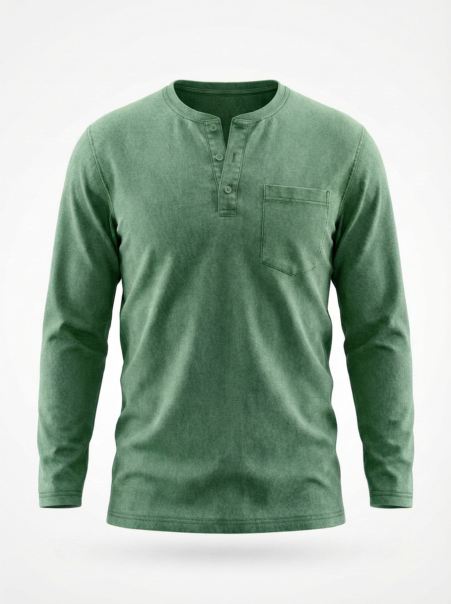 Boven | Heren Blouse Met Knoopsluiting