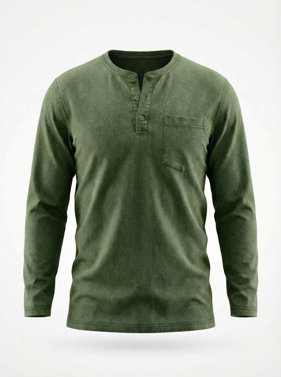 Boven | Heren Blouse Met Knoopsluiting