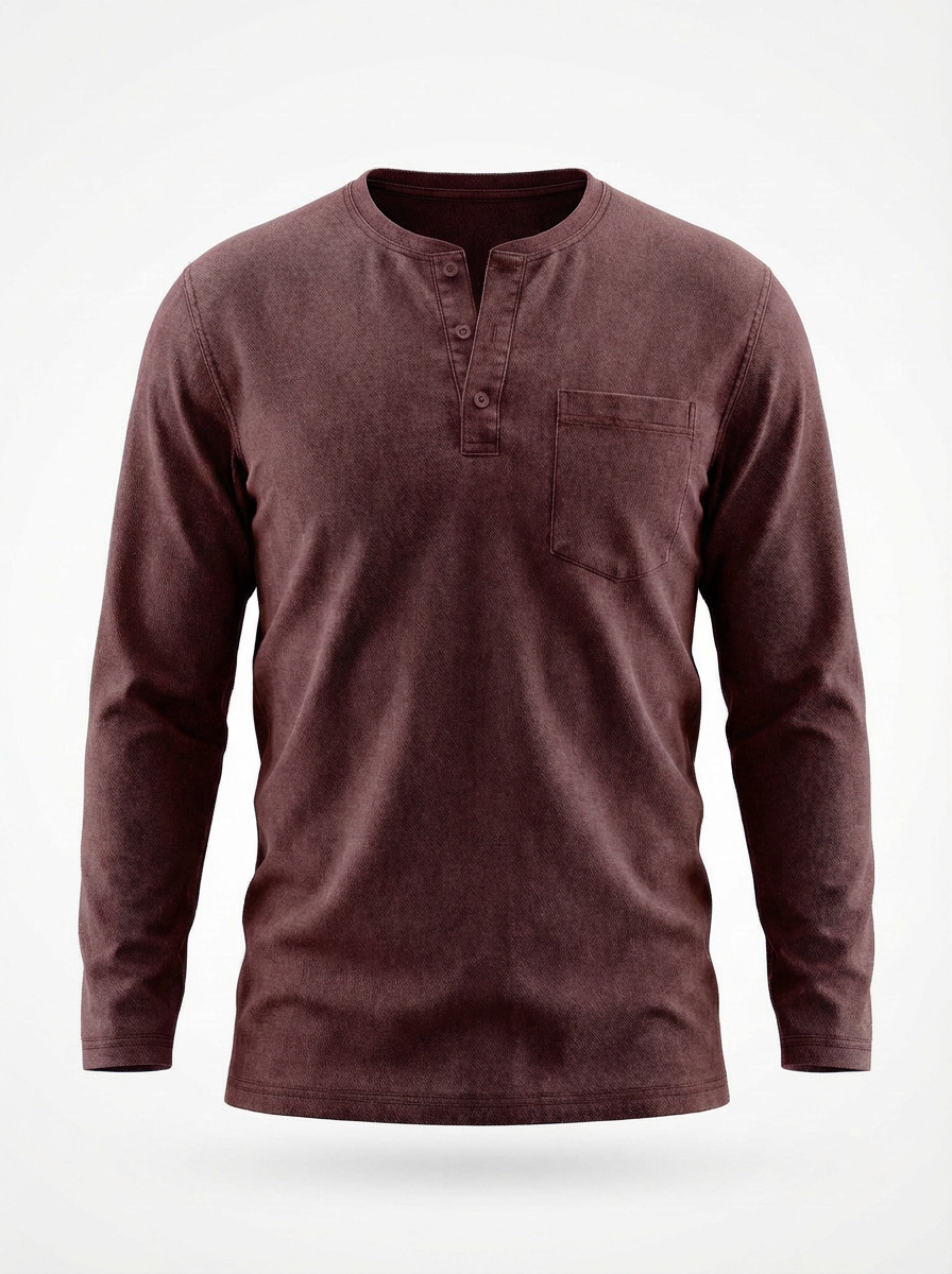 Boven | Heren Blouse Met Knoopsluiting