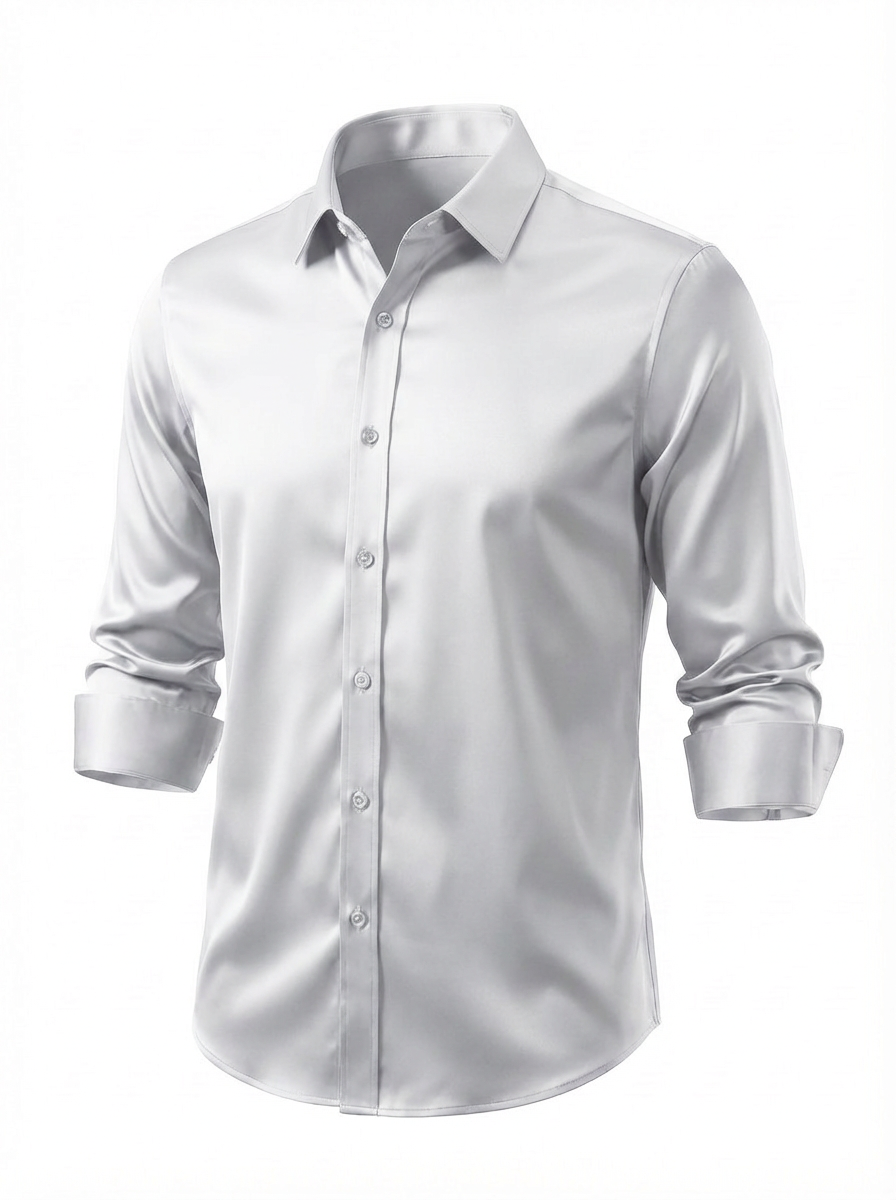 Gelo | Slim Fit Overhemd Met Lente-Stretch