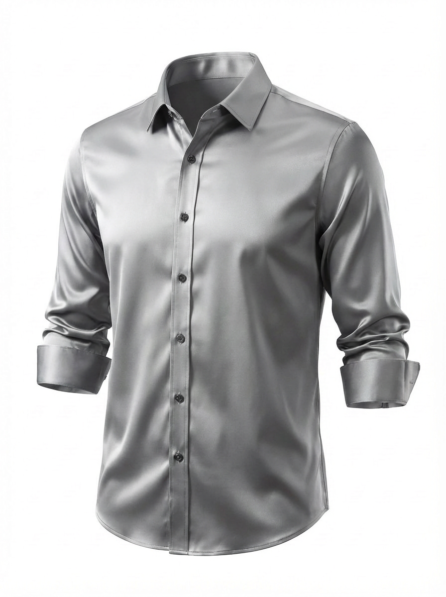 Gelo | Slim Fit Overhemd Met Lente-Stretch