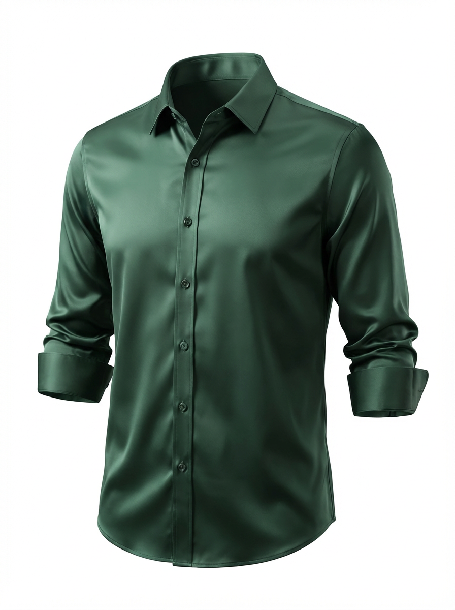 Gelo | Slim Fit Overhemd Met Lente-Stretch