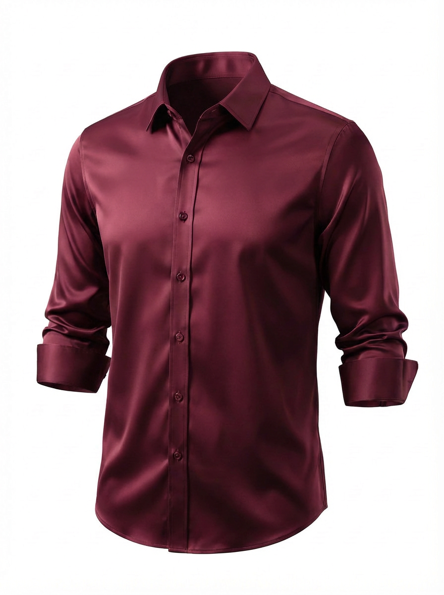 Gelo | Slim Fit Overhemd Met Lente-Stretch