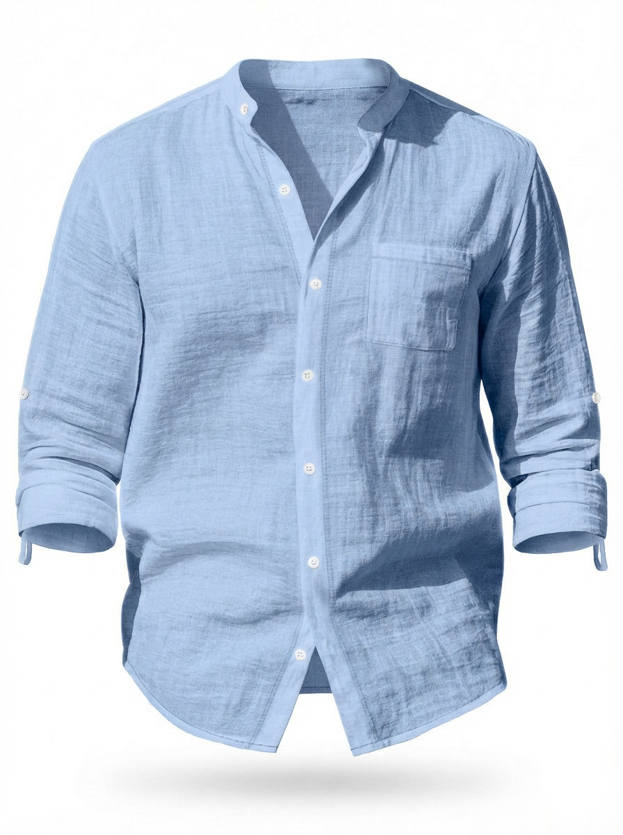 Havro | Linnen Lange Mouw Overhemd Heren