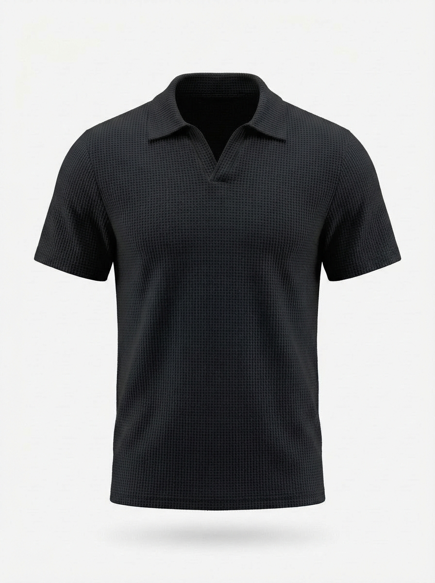 Helo | Effen Korte Mouwen Polo Shirt Heren