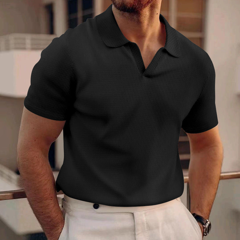 Helo | Effen Korte Mouwen Polo Shirt Heren 2